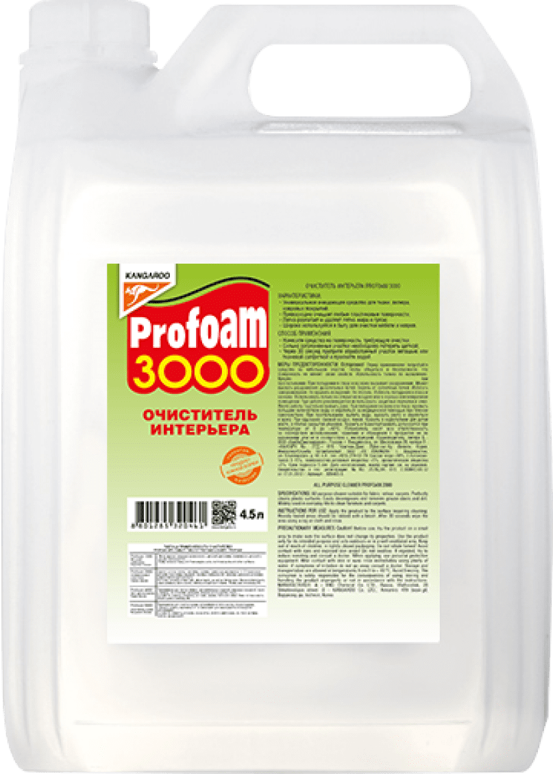 Очиститель интерьера profoam 3000 600мл kangaroo 320454